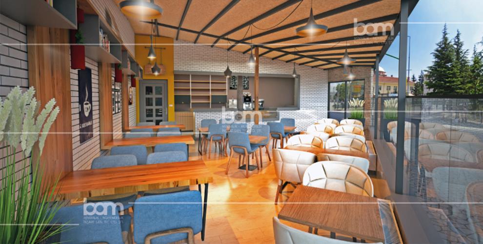 Çamlı Cafe Mimarlık Projesi Bayrak Altuntaş Mimarlık
